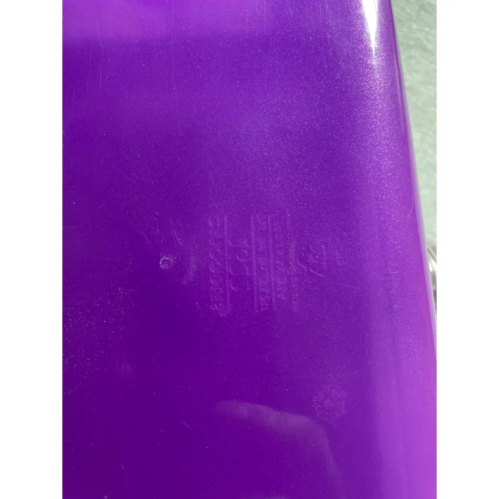 Caboodle Purple Transparent Plastic Storage Container With Handle & Secure Latch